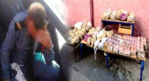 القبض على عصابة توزع المخدرات على ضغار “البزنازة” يتزعمها دركي، وهذه كمية “الحشيش” المحجوزة لدى أفرادها.