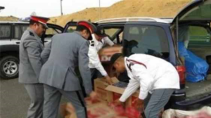 بعد مطاردة هوليودية، الدرك الملكي بكلميم يحجز 150 كيلوغرام من مخدر “الحشيش”  على متن سيارة خفيفة