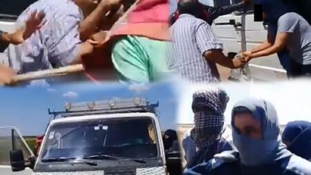 ملثمون يعتدون بالهراوات على فتاة ورجل كانا على متن سيارة في رمضان ملثمون يعتدون بالهراوات على فتاة ورجل كانا على متن سيارة في رمضان