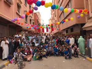 جمعية المختار السوسي وشباب حي بوزاليم يشاركون فرحة عيد الفطر مع نزلاء دار التكافل بأيت ملول