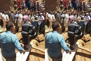 (+صور)فاجعة:انهيار منزل فوق رؤوس قاطنيه يخلف مصرع 3 أشخاص