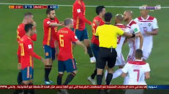 ملخص واهداف مباراة المغرب واسبانيا 2-2 –