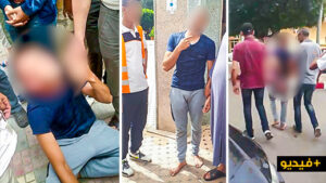 (+فيديو)مواطنون يحاصرون لصا متلبسا بسرقة فتاة. وهذا ما حاول القيام به