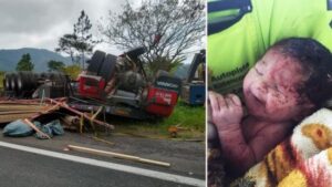 +صور:معجزة حيرت الأطباء..فتاة تولد من رحم أمها الميتة في حادثة غريبة