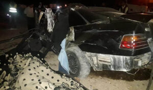 +صور:اصطدام حافلة بسيارة بطانطان، يخلف مقتل 4 أشخاص وعدد من الركاب