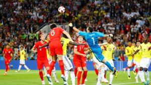 +ملخص المباراة:انجلترا تمر بصعوبة لربع نهائي كأس العالم بعد مبارة مثيرة ضد كولومبيا انتهت بالركلات الترجيحية.