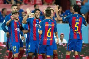 تشكيلة “البارصا” الرسمية في مواجهة إشبيلية في كأس السوبر الاسباني