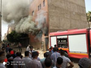 عاجل:النيران تلتهم جنبات مستودع بلدي باشتوكة، وتهدد المنازل المجاورة