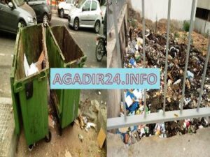 +صور: أزبال متناثرة بقلب أكادير تؤجج غضب المواطنين، وتشوه جمالية المدينة، وسط مطالب بتدخل عاجل للتنظيف.