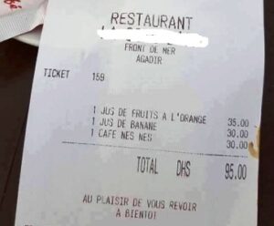 +صورة: فنجان قهوة ب: 30 درهما في أكادير.