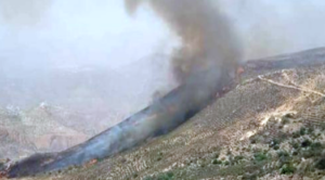 +صور: حريق مهول يندلع في غابة بجهة سوس، وسط استنفار المسؤولين، ورعب المواطنين.