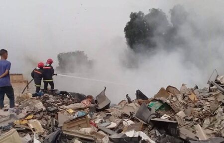 خطير:النيران تلتهم من جديد سوق المتلاشيات بانزكان، والأنباء تتحدث عن خسائر بالجملة