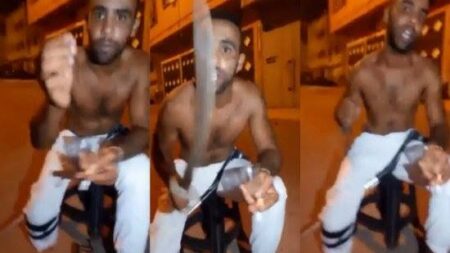 خطير بالصورة:الأمن يلقي القبض على مشتبه به هدد بـ”قطع رؤوس” رجال الأمن