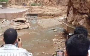 فيديو الفيضانات الغير المسبوقة لوادي تودغى