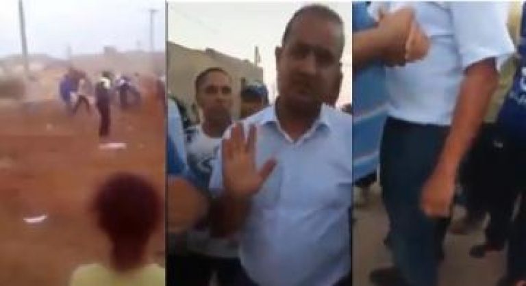 مواطنون يطردون رئيس جماعتهم بالحجارة (فيديو)