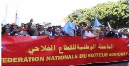 نقابيو الفلاحة بأكادير يطالبون بتأهيل الأحياء السكنية العمالية، وينبهون إلى تأثير مشروع تحلية مياه البحر باشتوكة أيت باها على مستقبل الفلاحين و العمال. نقابيو الفلاحة بأكادير يطالبون بتأهيل الأحياء السكنية العمالية، وينبهون إلى تأثير مشروع تحلية مياه البحر باشتوكة أيت باها على مستقبل الفلاحين و العمال.