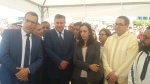 الوزير أخنوش والوالي حجي يعطيان انطلاقة مشروع تهيئة وتجهيز مركز الصيد البحري بتغازوت