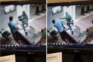 مثير: سيدة تحاول سرقة محل للمجوهرات بواسطة غاز الكريموجين (فيديو)