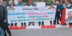 بالصور:اعتداءات الرحل تدفع المئات من المواطنين من أكادير وسوس للسفر إلى الرباط للاحتجاج أمام البرلمان