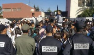 رجال الحموشي يدخلون على خط قضية إصابة تلميذة “محتجة” في تدخل أمني أثناء احتجاج التلاميذ.