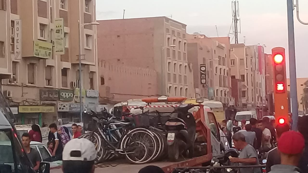 أولاد تايمة: حملة أمنية واسعة تسفر عن حجز العشرات من الدراجات النارية والعادية المخالفة للقانون