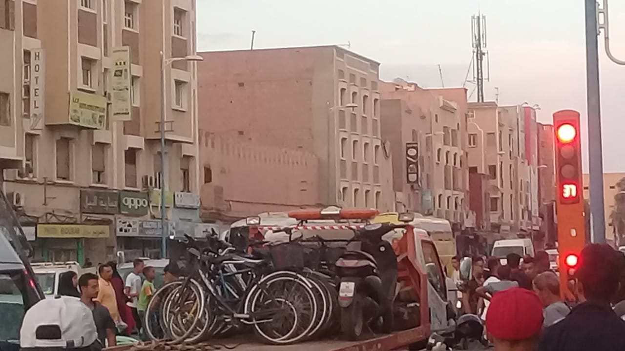 أولاد تايمة: حملة أمنية واسعة تسفر عن حجز العشرات من الدراجات النارية والعادية المخالفة للقانون