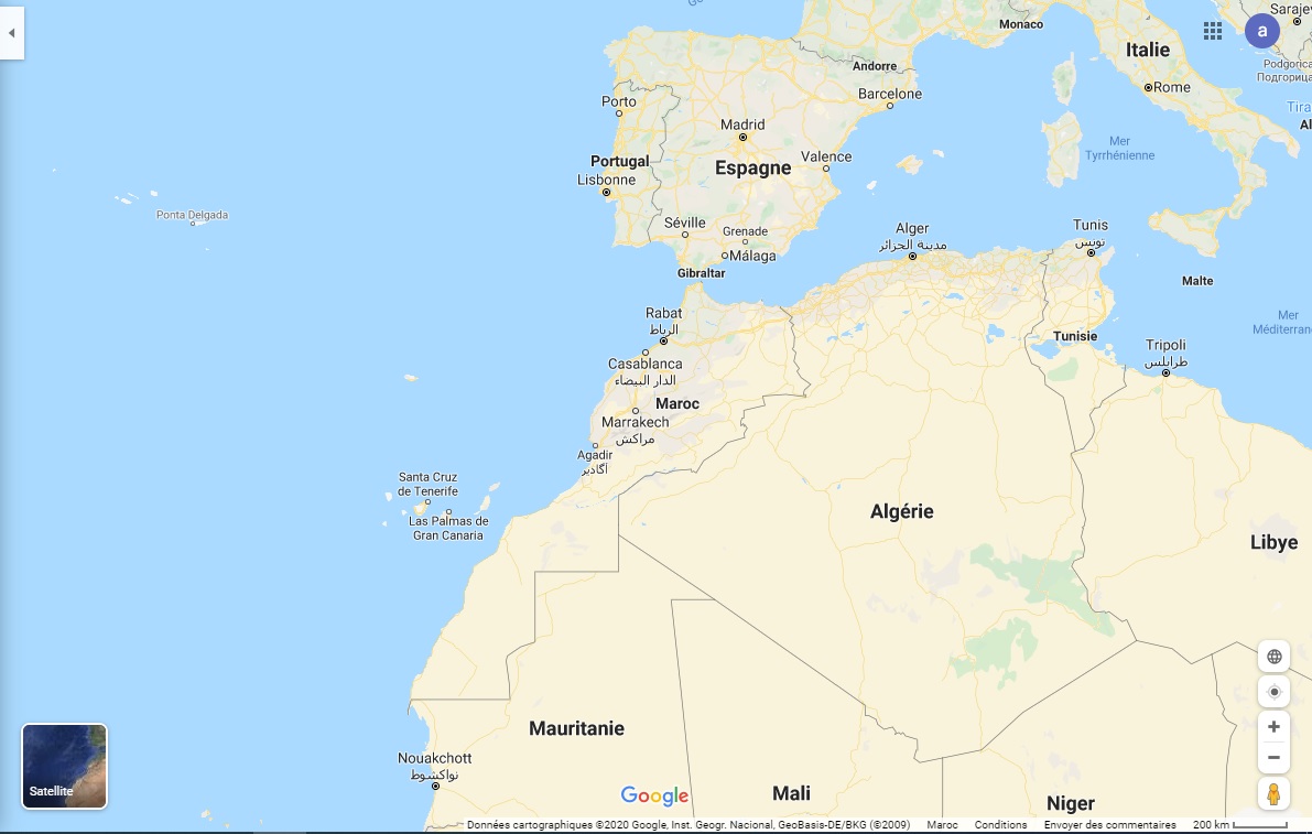 google map maroc