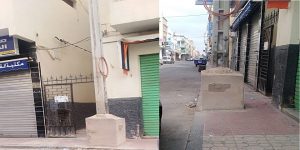 إنزكان : ترقيع "عمود كهربائي" يقود ساكنة شارع المدارس إلى الإحتجاج بطريقة خاصة. 1 aga2106