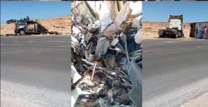 فاجعة: 10 قتلى من بينهم ثلاثة أطفال في حادثة سير مروعة