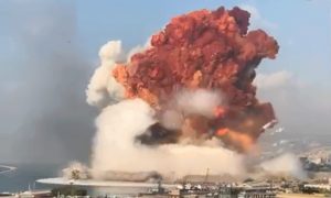 عاجل..انفجار ضخم يهز العاصمة اللبنانية (+فيديو)
