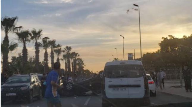 صادم : طلبة ينجون بأعجوبة من موت محقق بقلب مدينة أكادير +”صورة”