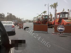 تزفيت الطريق الرابطة بين أكادير وانزكان 7