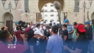أكادير : استقبال أخنوش بإطلاق الحمام والزي الأمازيغي بسوق الأحد . (فيديو). 12 أخنوش 3