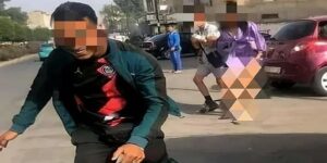 متحرش فتاة التنورة
