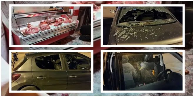 أعمال شغب و فوضى و تهشيم عدد من السيارات، يقود متورطين للاعتقال. (+صور)