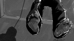 مواطن يتفاجأ بجثة معلقة إلى باب منزله، وعناصر الأمن تفك لغز الواقعة