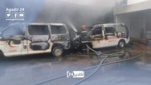 أكادير : خسائر فادحة يخلفها حريق اندلع بمستودع الهلال الأحمر المغربي +صور وفيديو 6 مستودع الهلال الأحمر المغربي