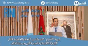 شبيبة “الأحرار" تشيد بالتدبير المحكم للحكومة خلال الظرفية الاقتصادية الصعبة التي يمر منها العالم. 6 الأحرار2905