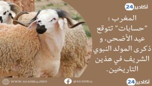 المغرب : "حسابات" تتوقع عيد الأضحى، و ذكرى المولد النبوي الشريف في هذين التاريخين. 2 عيد الأضحى2305