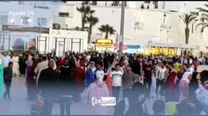 بالفيديو: اكتظاظ و ازدحام كبيرين في أول أيام عيد الفطر بشاطئ أكادير. 12 أكادير
