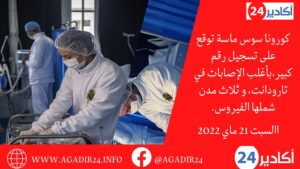 كورونا سوس ماسة توقع على تسجيل رقم كبير،بأغلب الإصابات في تارودانت، و ثلاث مدن شملها الفيروس. 10 كورونا سوس2105