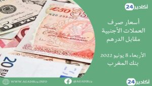بنك المغرب: أسعار العملات اليوم الأربعاء 8 يونيو 2022، في المغرب بالدرهم (MAD) 6 أسعار 0806