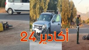 أفــورار : حادثـة سـير تُرسـل سائـق دراجـة ناريـة إلى قـسم المستعـجلات.. 7 حادثة 5