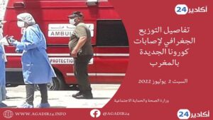 التوزيع الجغرافي: أزيد من 2500 حالة سجلت بثلاث جهات، وسوس ماسة مرتبة سادسة وطنيا ... التفاصيل بالجدول 6 التوزيع الجغرافي0207