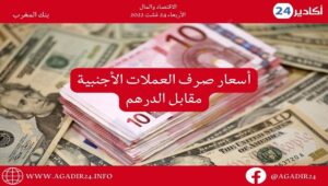 بنك المغرب: أسعار صرف العملات اليوم الأربعاء 24 غشت 2022، في المغرب بالدرهم (MAD) 2 صرف2408