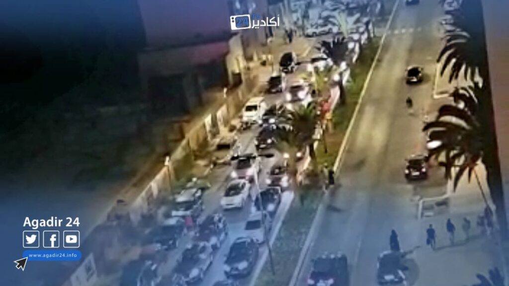 فيديو الاختناف المروري الرهيب بقلب أكادير