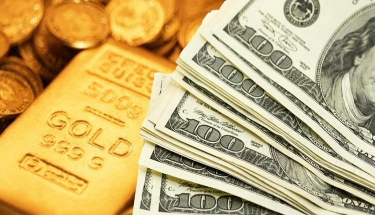 تراجع الدولار مع ارتفاع أسعار الذهب