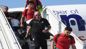بعثة الفريق الوطني المغربي تصل اسبانيا