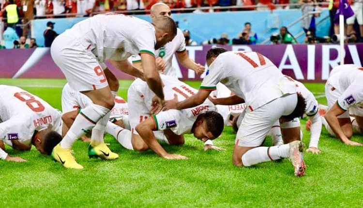 سجدة المنتخب المغربي