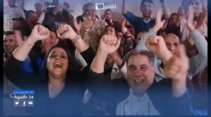 لحظة تسجيل الهدف الثاني للمنتخب الوطني المغربي ضد بلجيكا 6 حمهور 2